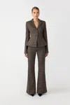 Sau Lee Aries Wool Pant In Grey