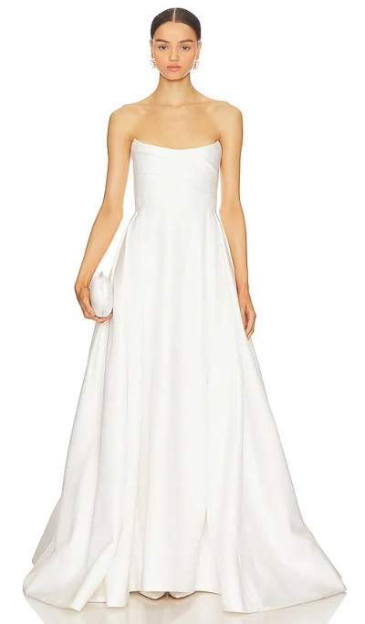 Sau Lee Barbara Gown In White