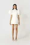 Sau Lee Beth Mini Dress In White