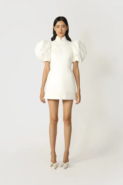 Sau Lee Beth Mini Dress In White