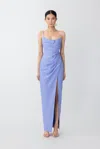 Sau Lee Bethanie Dress In Blue Lavender