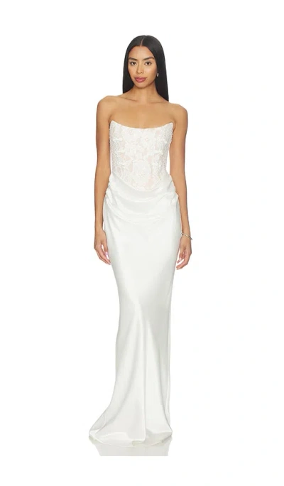 Sau Lee Blair Lace Dress In White