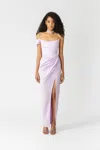 Sau Lee Brandi Gown In Pale Lavender