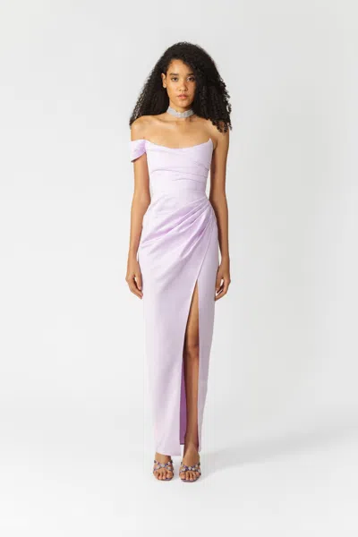 Sau Lee Brandi Gown In Pale Lavender
