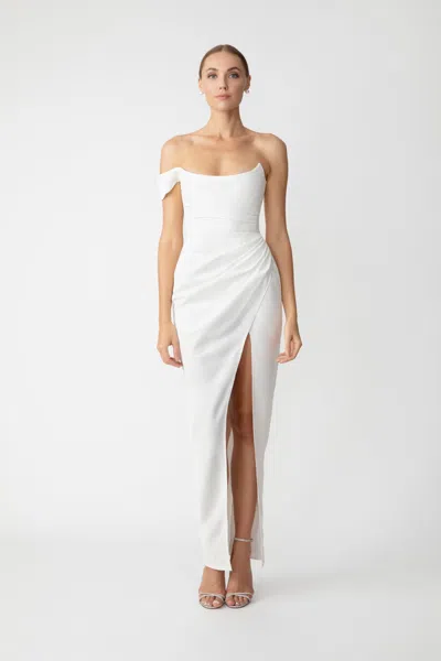 Sau Lee Brandi Gown In White