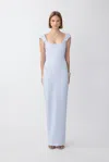 Sau Lee Brooke Gown In Pastel Blue