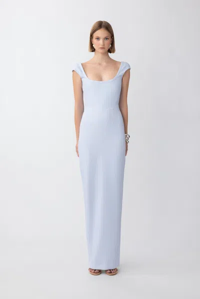 Sau Lee Brooke Gown In Pastel Blue