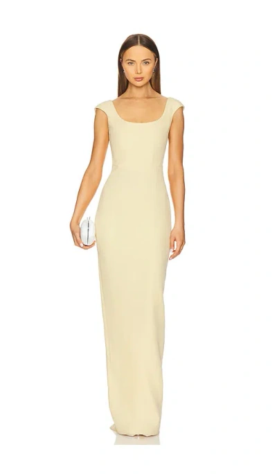 Sau Lee Brooke Gown In Yellow
