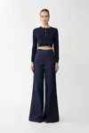 Sau Lee Brooklyn Denim Pant In Blue