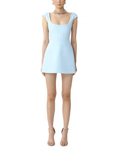 Sau Lee Bryn Mini Dress In Pastel Blue