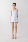 Sau Lee Bryn Mini Dress In Pastel Blue