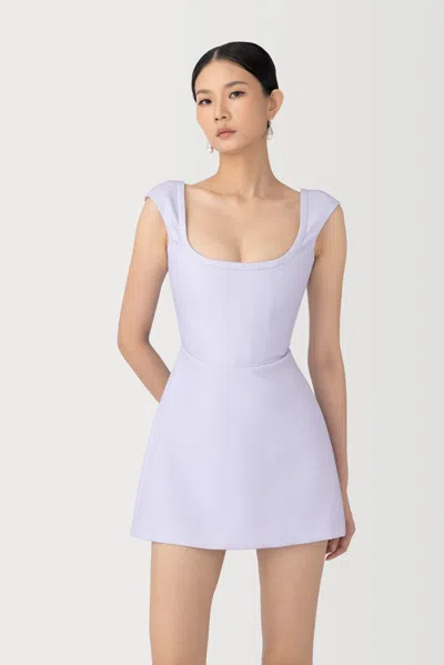 Sau Lee Bryn Mini Dress In Purple