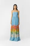 Sau Lee Camille Dress In Blue Multi