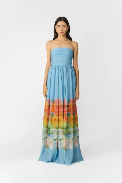Sau Lee Camille Dress In Blue Multi