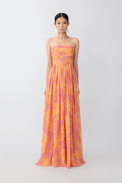 Sau Lee Camille Dress In Pink Multi