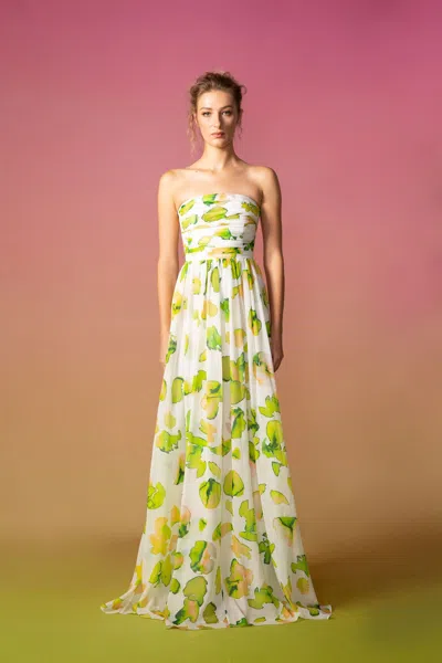Sau Lee Camille Floral Dress In White Multi