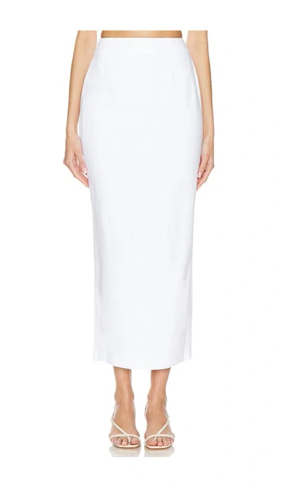 Sau Lee Women's Capri Linen-cotton Maxi Skirt In Ivory