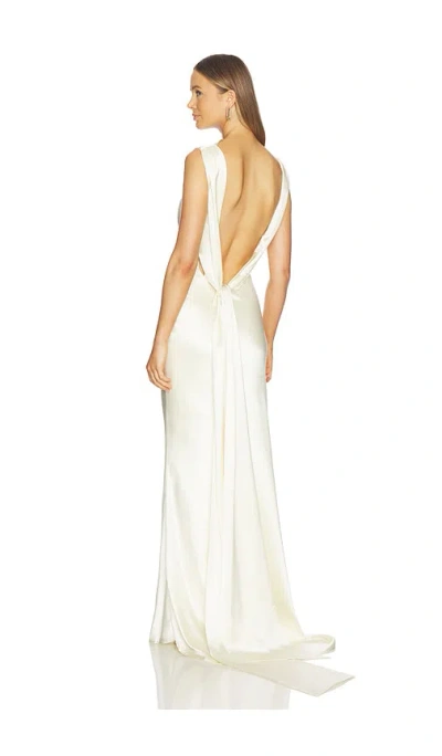 Sau Lee Cassandra Gown In White