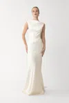 Sau Lee Cassandra Satin Gown