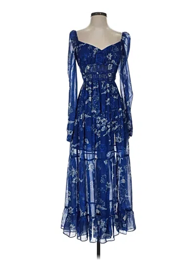 Pre-owned Sau Lee Cocktail Dress In Blue