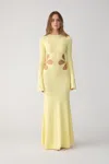 Sau Lee Destiny Knit Dress In Popcorn Yellow