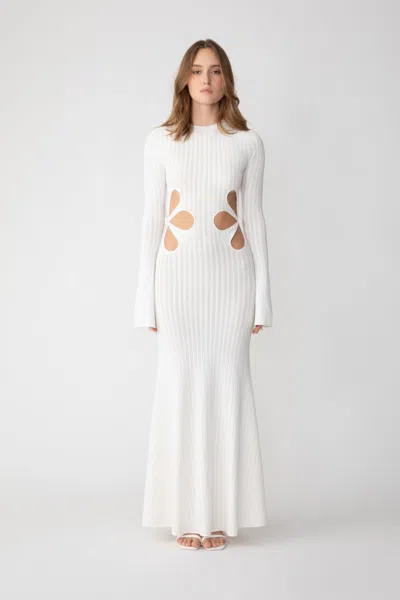 Sau Lee X Revolve Destiny Knit Dress In Ivory