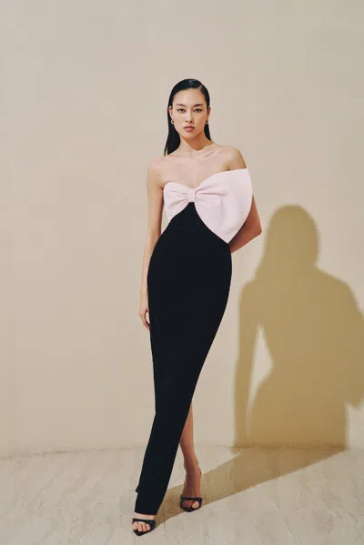 Sau Lee Eleanor Velvet Gown In Multi