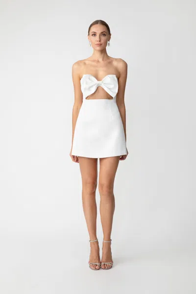 SAU LEE ELLA STRAPLESS MINI DRESS