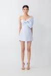 Sau Lee Elly Mini Dress In Pastel Blue