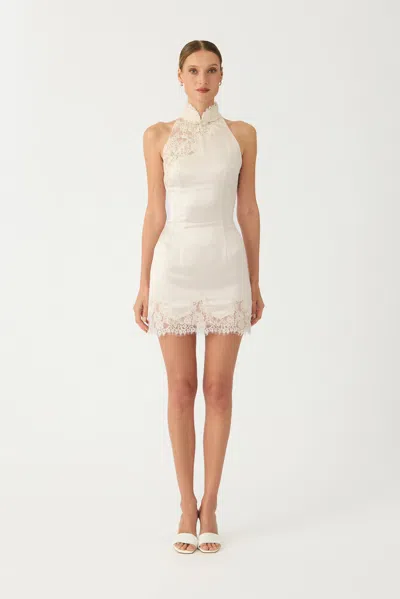 Sau Lee Elva Mini Dress In White