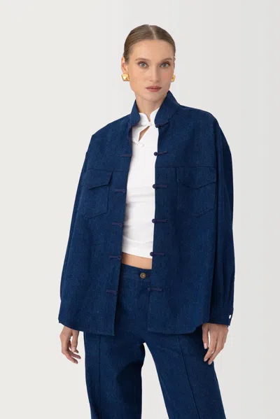 Sau Lee Enzo Tang Jacket In Blue