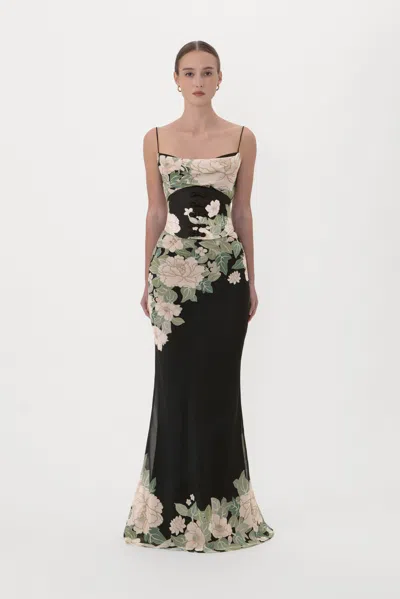 Sau Lee Esme Dress In Black