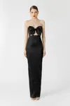 Sau Lee Esther Strapless Gown In Black