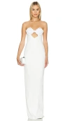 Sau Lee Evelyn Dress In 白色