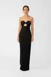 Sau Lee Evelyn Strapless Dress In Black