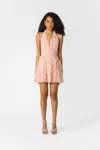 Sau Lee Fefe Ruffled Mini Dress In Baby Pink