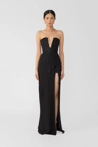 SAU LEE FLORA STRAPLESS GOWN