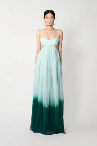 Sau Lee Gia Maxi Dress In Green
