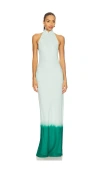 Sau Lee Gianna Maxi Dress In Green
