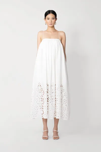 Sau Lee Hadley Midi Dress In White