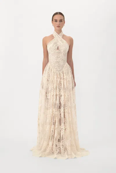 Sau Lee Hallie Lace Gown