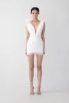 SAU LEE HARLIE TULLE MINI DRESS