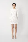 Sau Lee Hilda Embroidered Lace Dress
