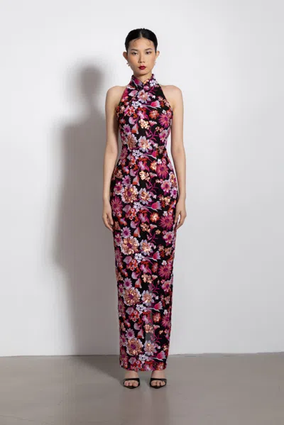 Sau Lee Hwa Maxi Dress In Pink Multi