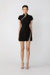 Sau Lee Ingrid Mini Dress In Black