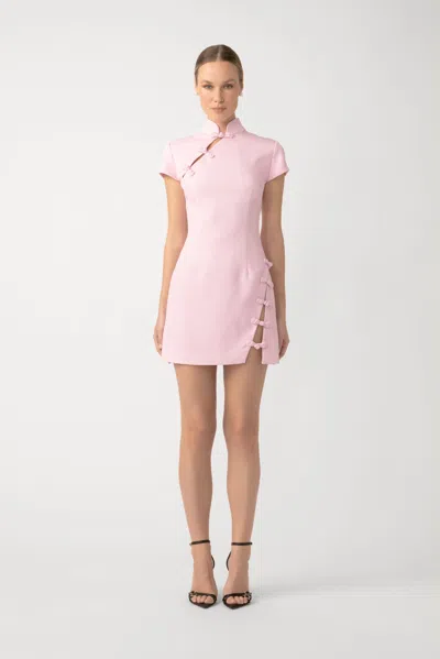 Sau Lee Iris Mini Dress In Pink