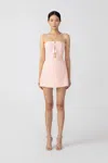 Sau Lee Isla Strapless Mini Dress In Baby Pink