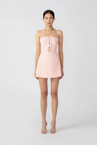 Sau Lee Isla Strapless Mini Dress In Baby Pink
