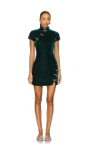 Sau Lee Minikleid Aus Samt Ivy In Green