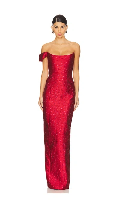 Sau Lee Jackson Gown In Red
